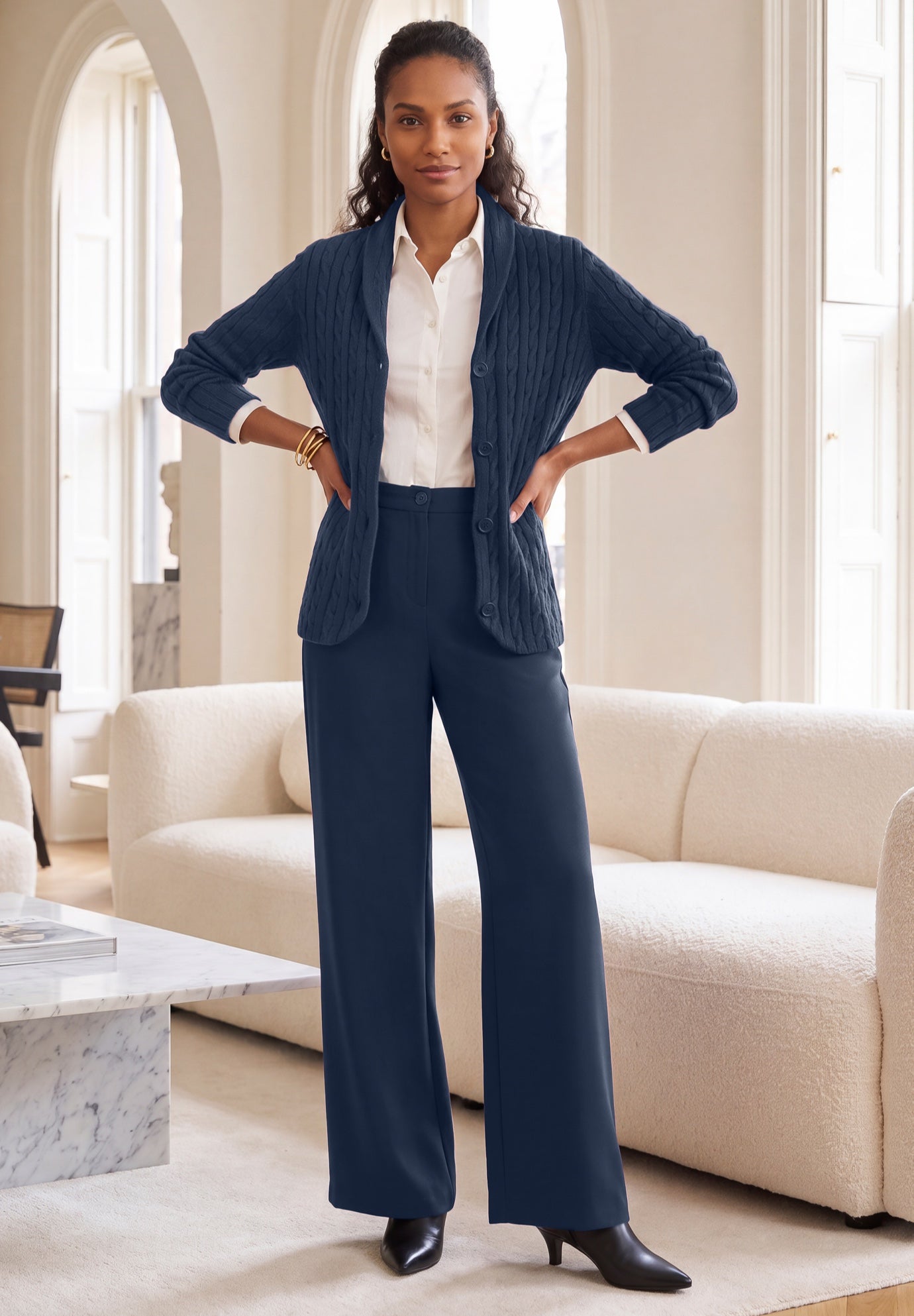 Cable Blazer Sweater image number 0