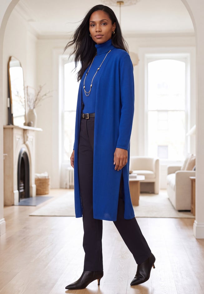 Cotton Cashmere Duster Sweater image number 2