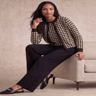 Wide Leg Pleated Trouser image number null