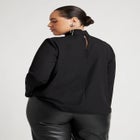 Drape Collar Blouse image number null