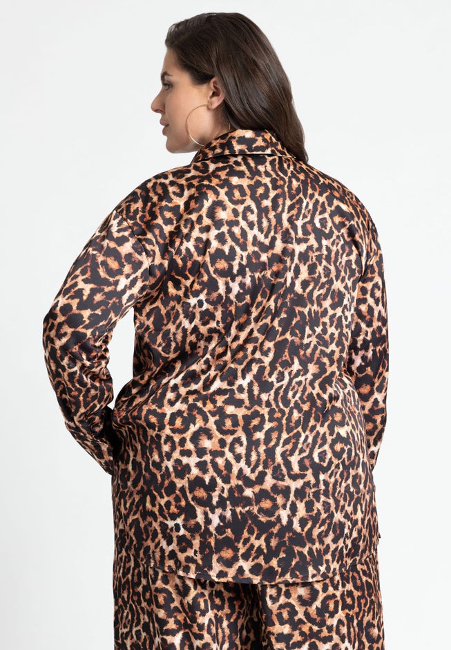 Printed Button Up Top image number 1