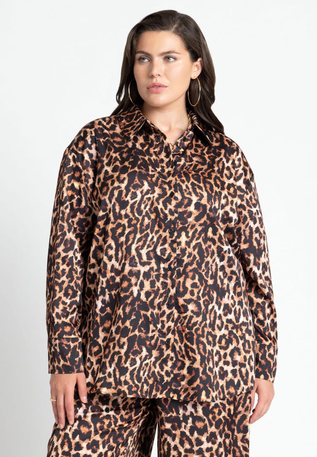 Printed Button Up Top image number 0
