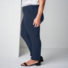 Bi-Stretch Slit Front Ankle Pant image number null