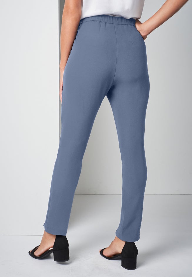 Bi-Stretch Slit Front Ankle Pant image number 1