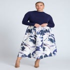 Midi Full Circle Skirt image number null