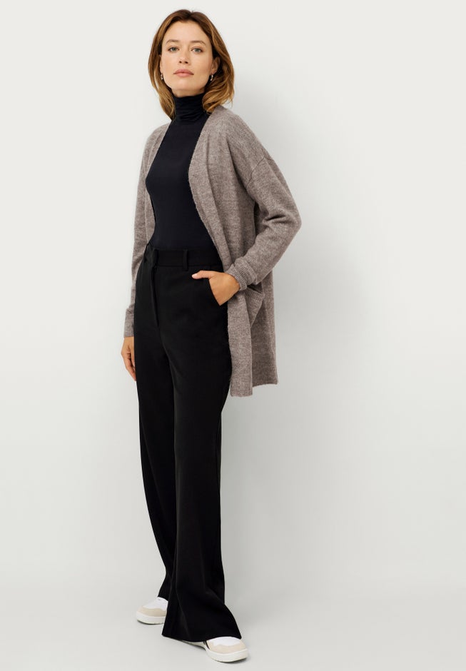 Long Open Cardigan With Pockets image number 2