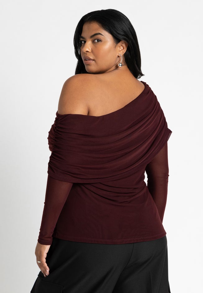 Foldover Drape Top image number 1