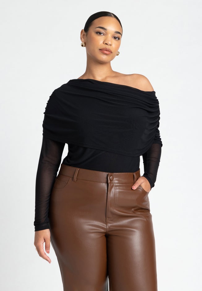 Foldover Drape Top image number 1