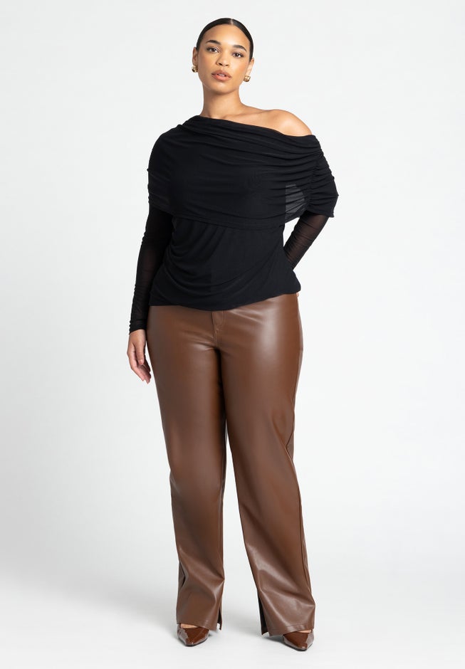 Foldover Drape Top image number 3