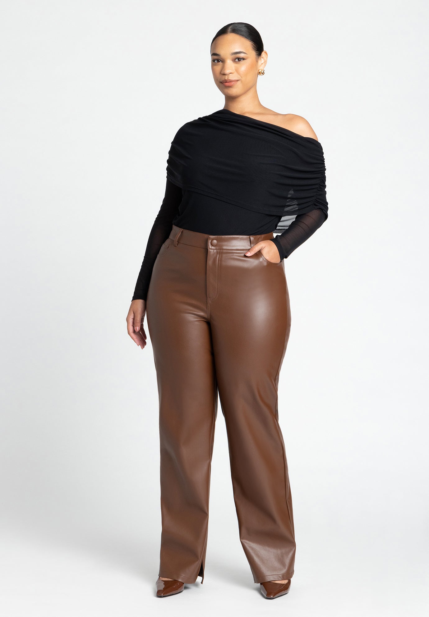 Foldover Drape Top image number 4