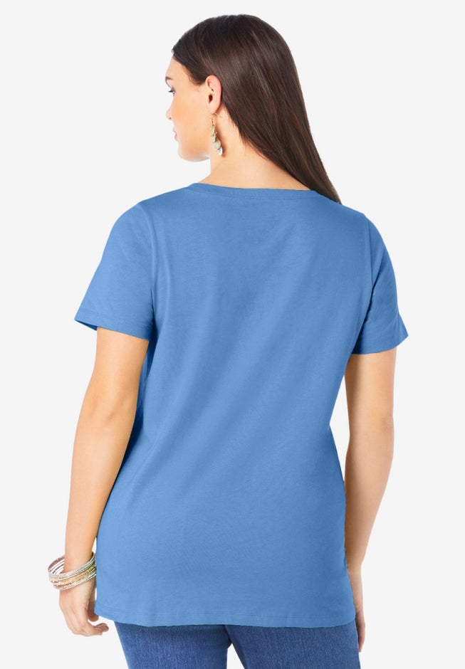 Plus Size Cotton Ultimate Crewneck Tee image number 1