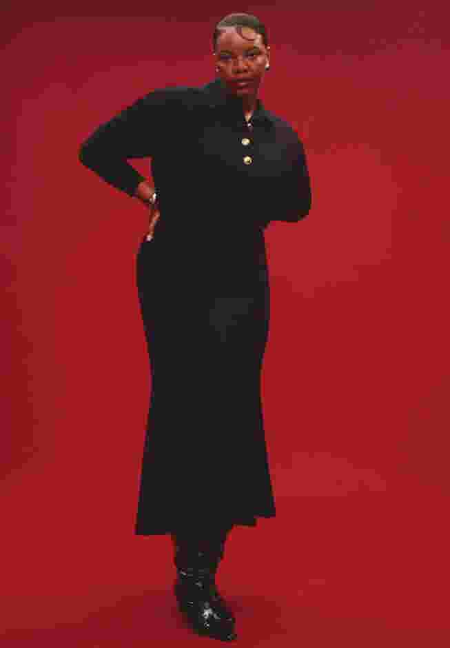 Exaggerated Shoulder Collar Top image number 3