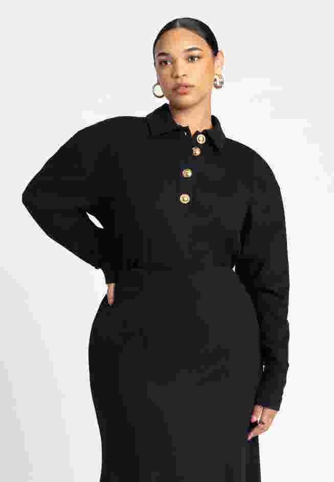 Exaggerated Shoulder Collar Top image number 0