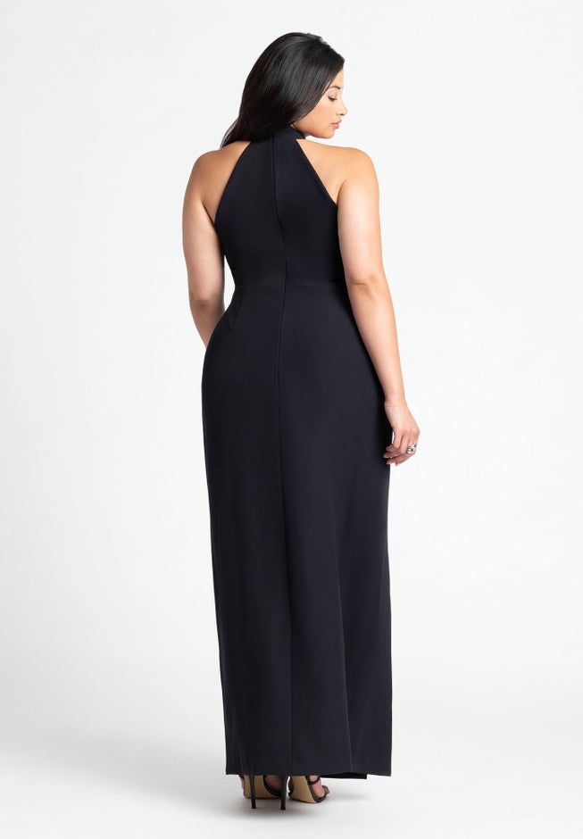High Neck Column Gown image number null