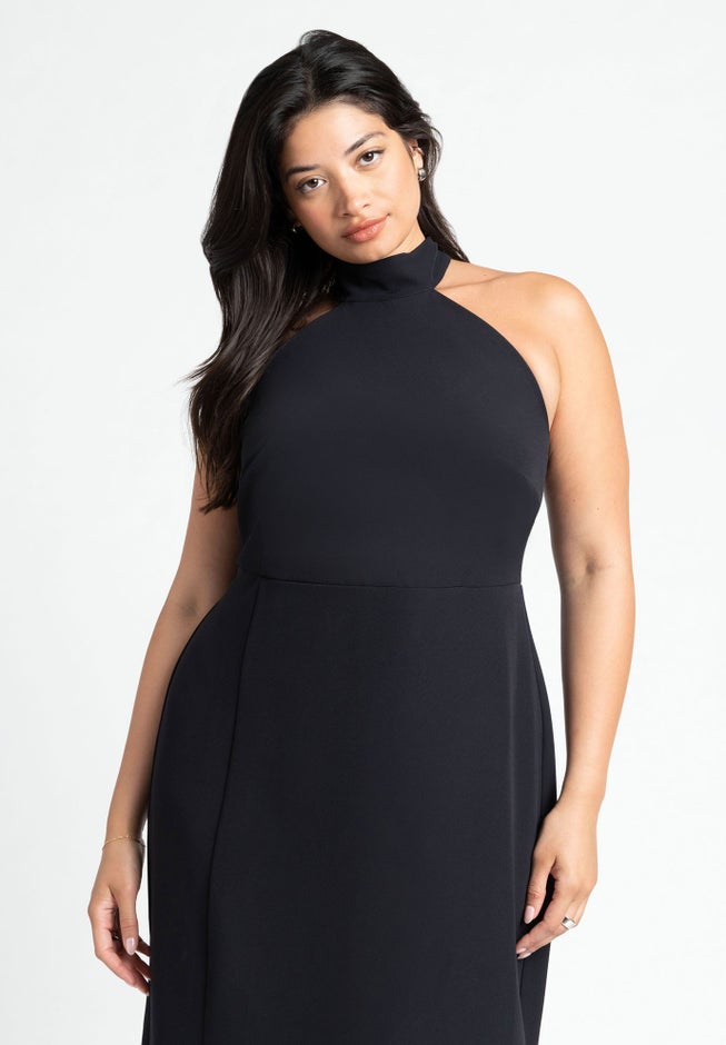 High Neck Column Gown image number null