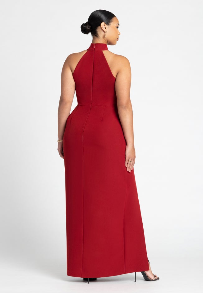 High Neck Column Gown image number 2