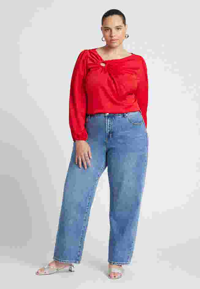 O Ring Neck Drape Top image number 2