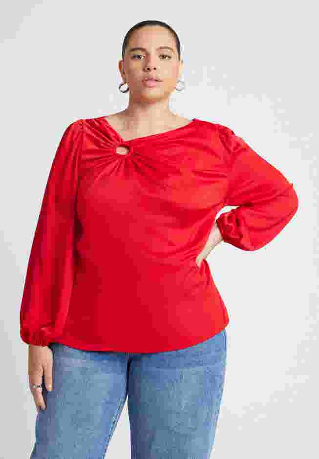 O Ring Neck Drape Top image number 0
