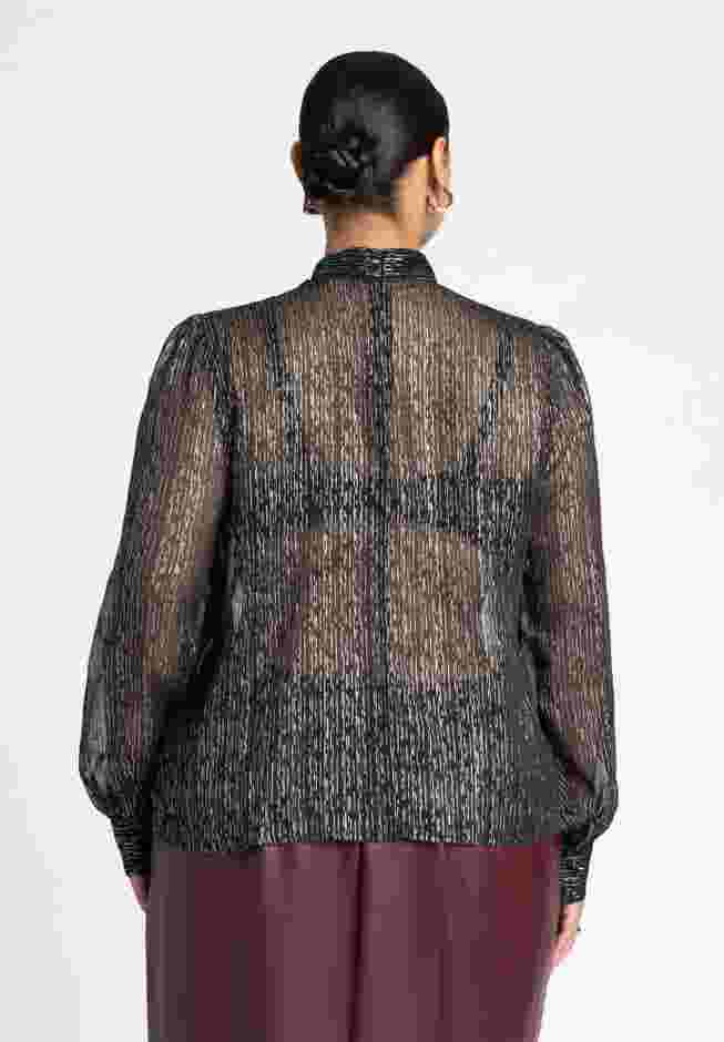 Sheer Lurex Blouse image number 1