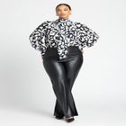 Dramatic Neck- Tie Blouse image number null