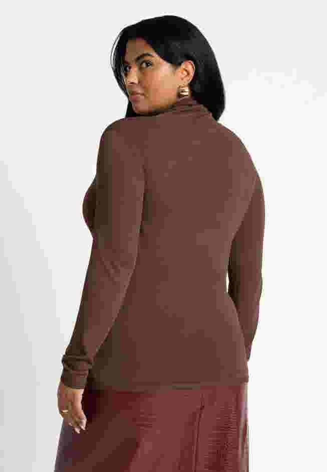 Sheer Lightweight Turtleneck Sweater image number 1