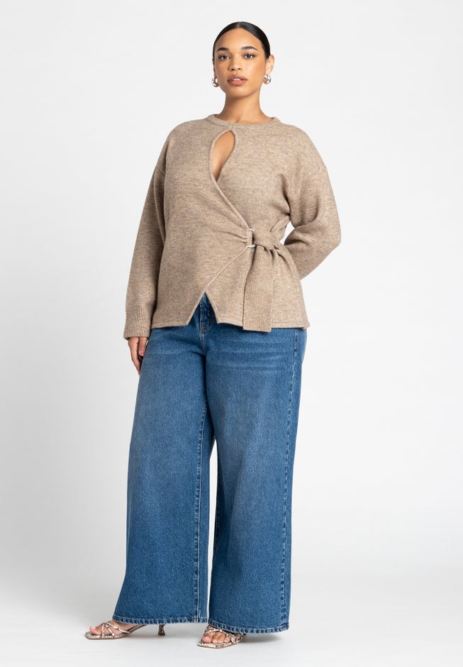 Belted Sweater image number null