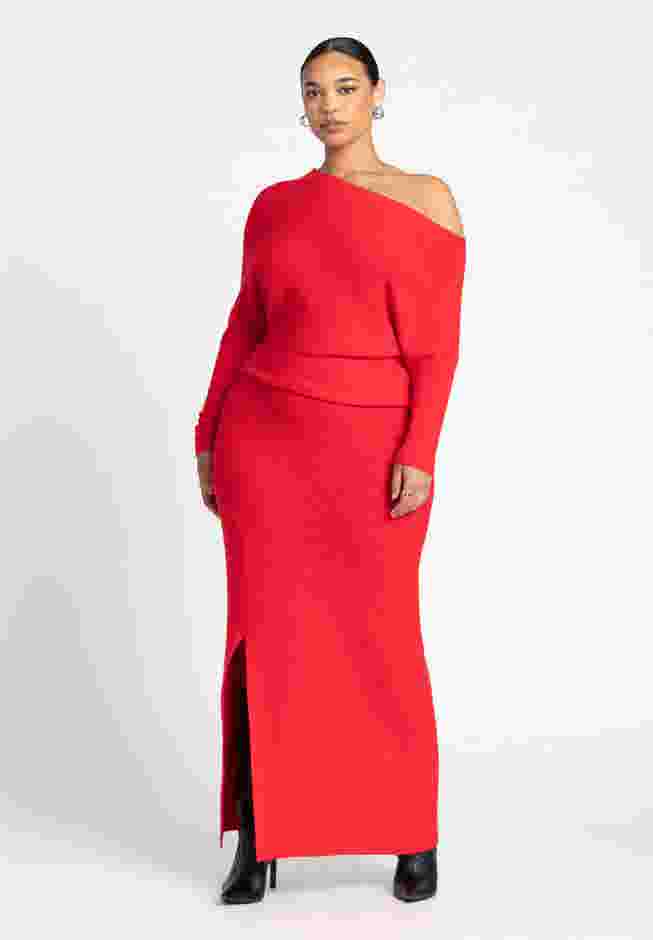 One Shoulder Maxi Dress W Slit image number 0