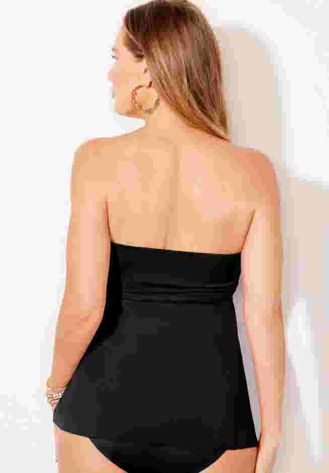 Rosette Bandeau Tankini Top image number 1