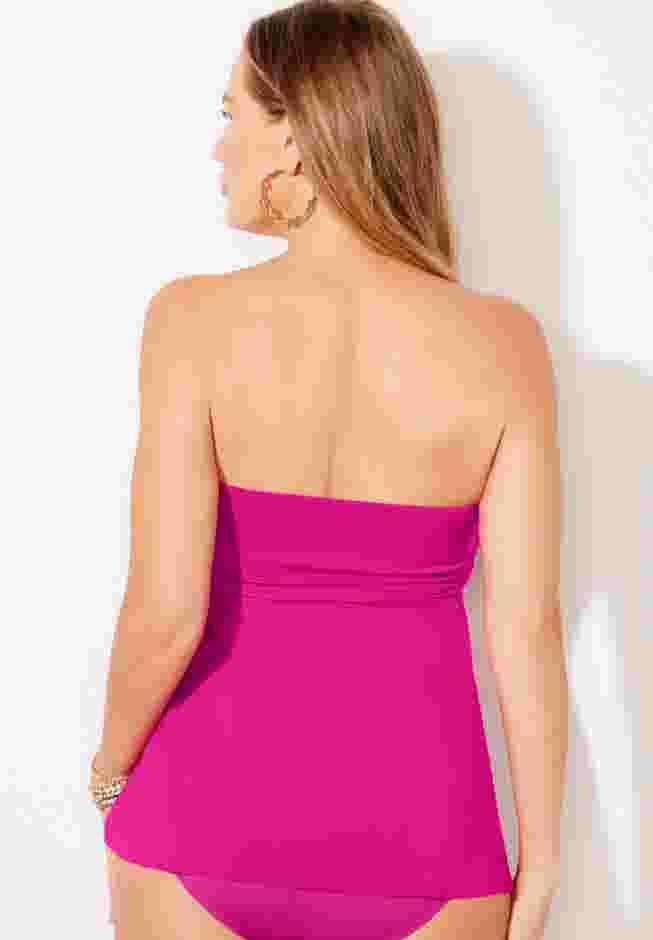 Rosette Bandeau Tankini Top image number 1