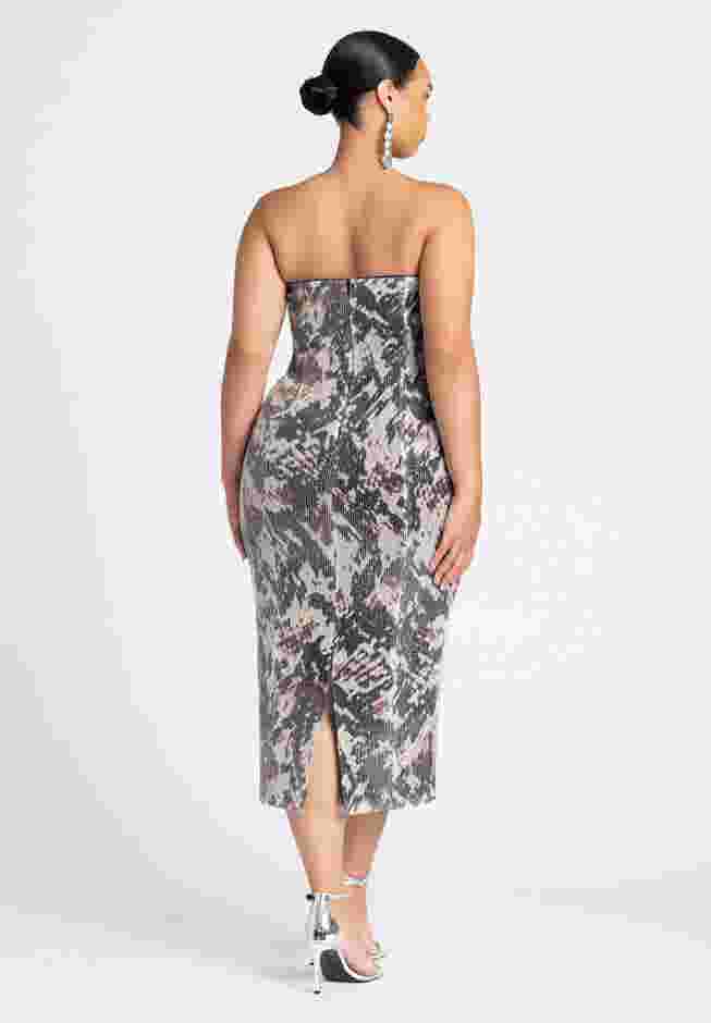 Sequin Strapless Dress image number 2
