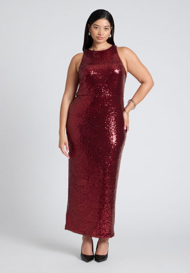 Sequin Maxi Dress image number null