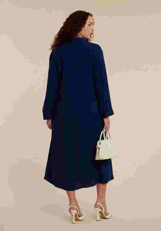 Tie Front Oversized Shirt Dress image number 1