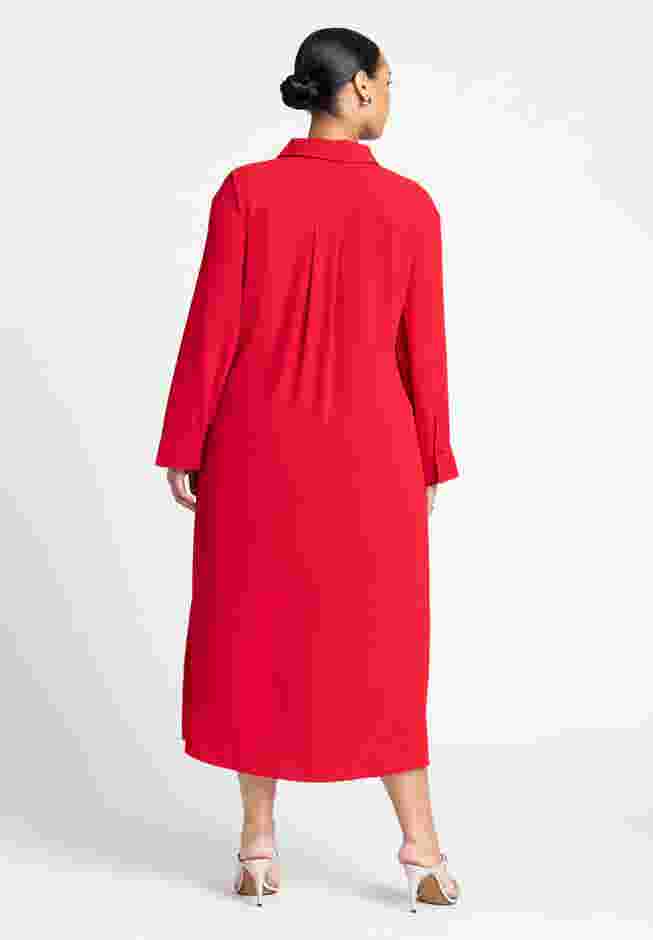 Tie Front Oversized Shirt Dress image number 2