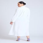 Tie Front Oversized Shirt Dress image number null