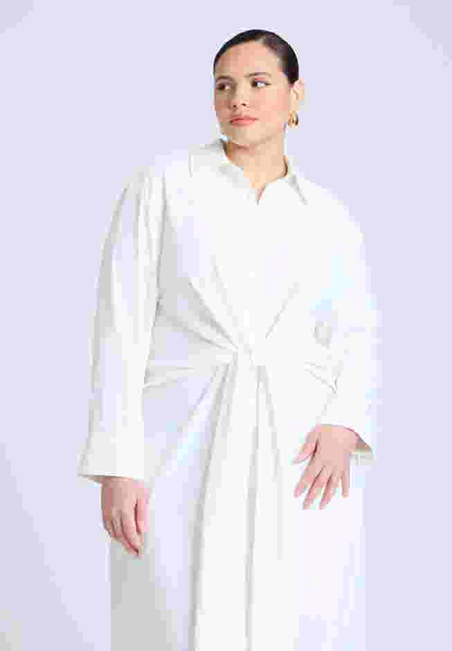 Tie Front Oversized Shirt Dress image number 3