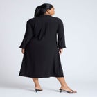 Tie Front Oversized Shirt Dress image number null