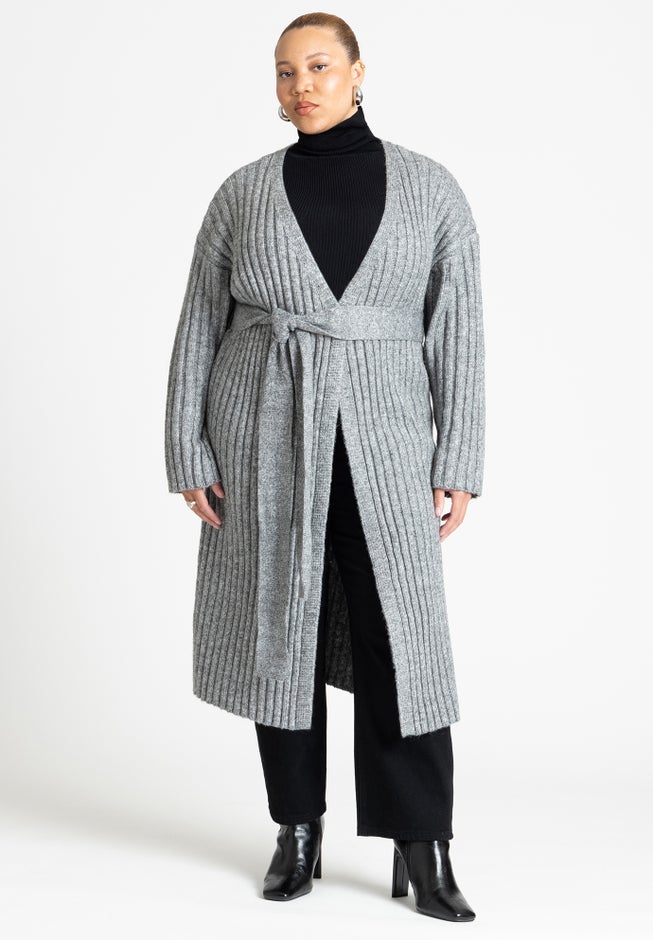 Long Belted Cardigan image number null
