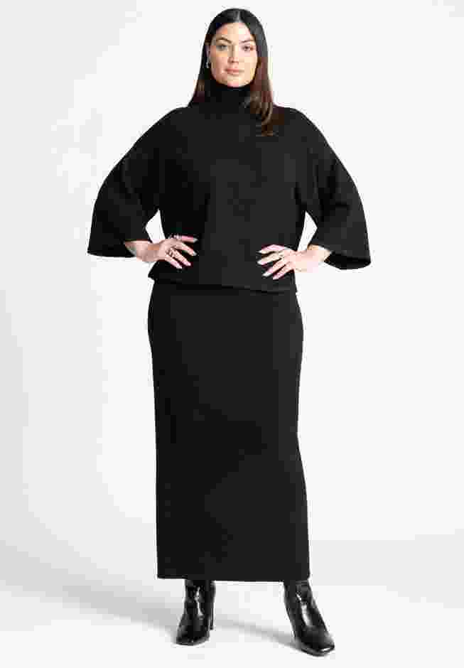 Boxy Three Quarter Sleeve Turtleneck image number 3