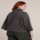 Boxy Three Quarter Sleeve Turtleneck image number null