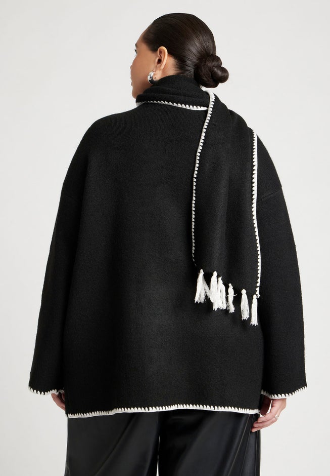 Scarf Sweater Coat image number 2