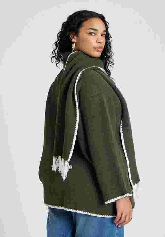Scarf Sweater Coat image number 1