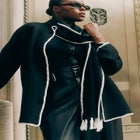 Scarf Sweater Coat image number null