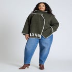 Scarf Sweater Coat image number null