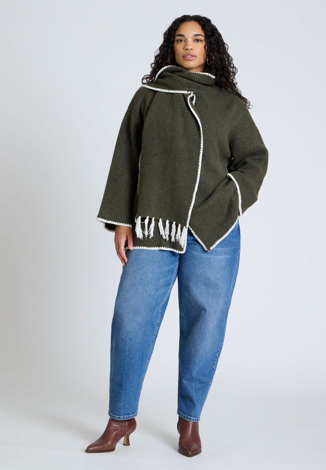 Scarf Sweater Coat image number 0