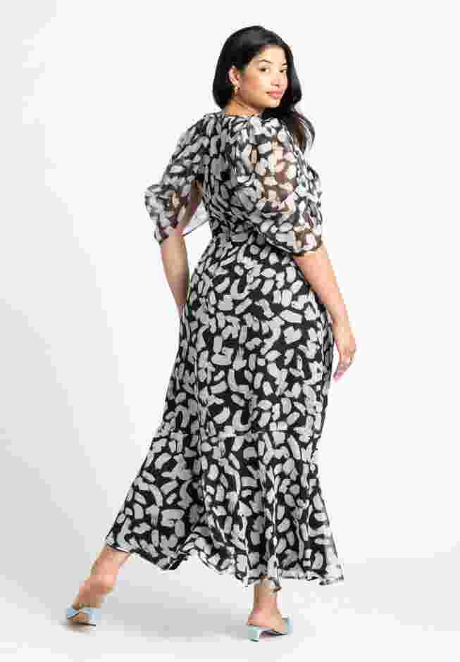 Chiffon Ruched Maxi Dress image number 2
