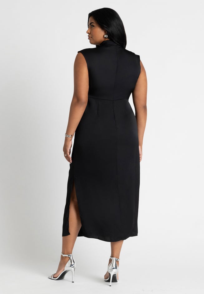 High Neck Column Dress image number null