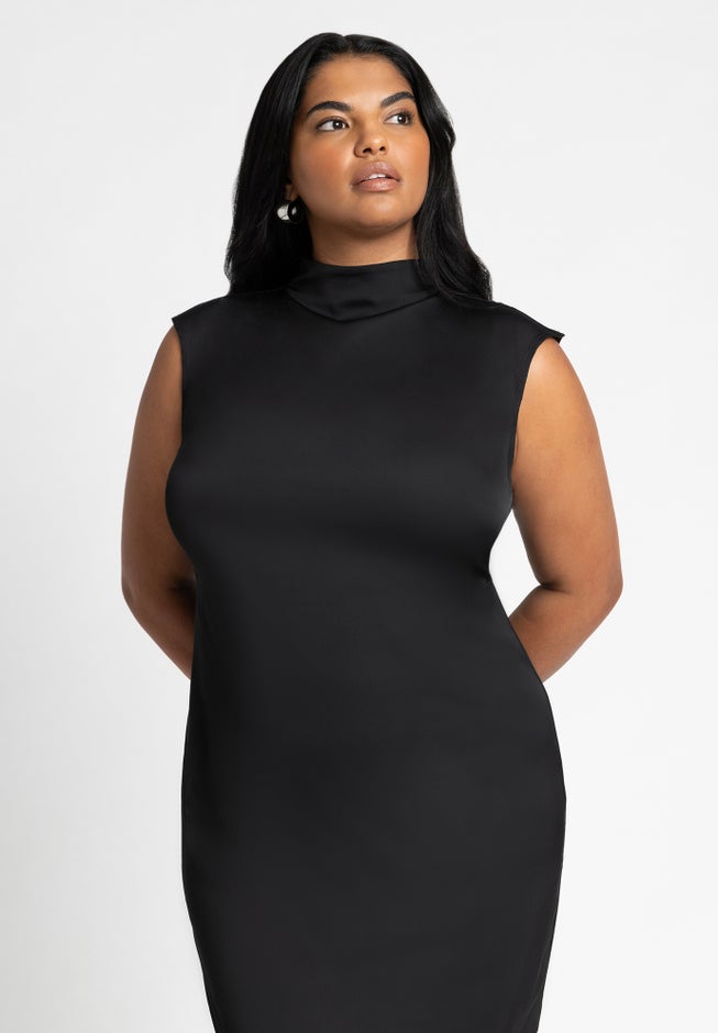 High Neck Column Dress image number null