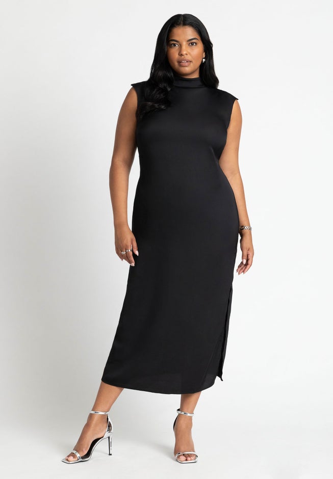 High Neck Column Dress image number null