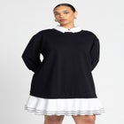Twofer Mini Shirt Dress image number null