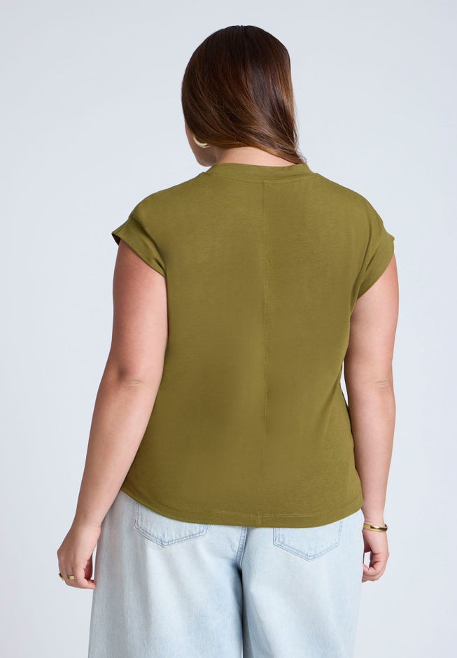 Jersey Knit T Shirt Short Sleeve image number null